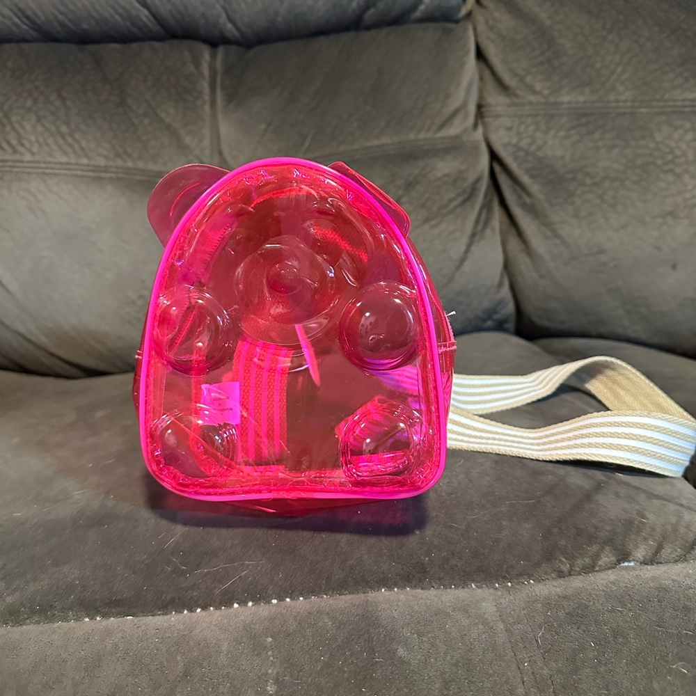 Bath& Body Works Gummy Bear Pink Transparent Backpack